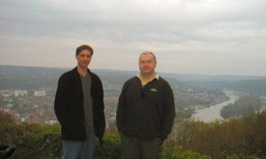 Jean-Phi and John at the Namur Citadel
