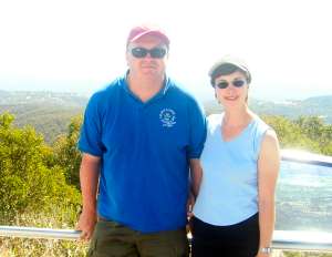 me and John at Mount Lofty