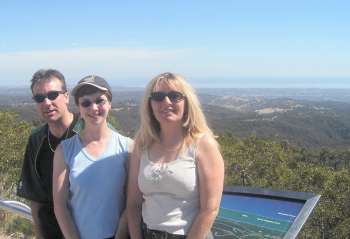 Mike and Debbie at Mount Lofty, South Australia