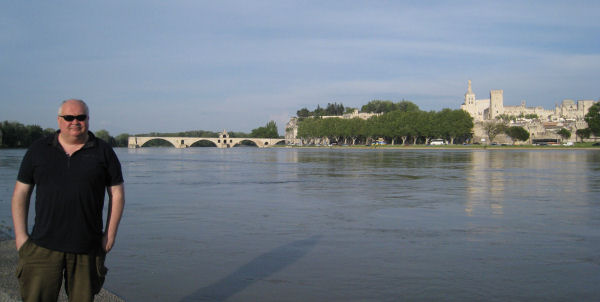 John near the Pont d'Avignon