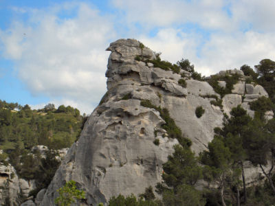 interesting rock formation at Les Baux de Provence
