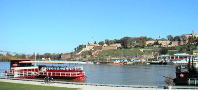 view of the fortress over the River Sava, Belgrade
