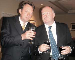 Phil and John are never without a glass in their hands