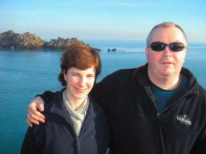 Fiona and John, Pointe du Grouin, Brittany