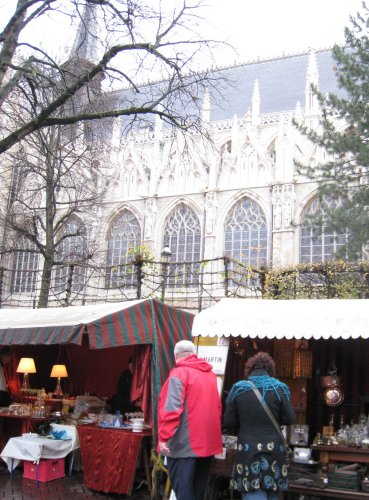 Antiques market at place du Grand Sablon, Brussels