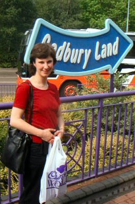 Fiona at Cadbury World Bournville