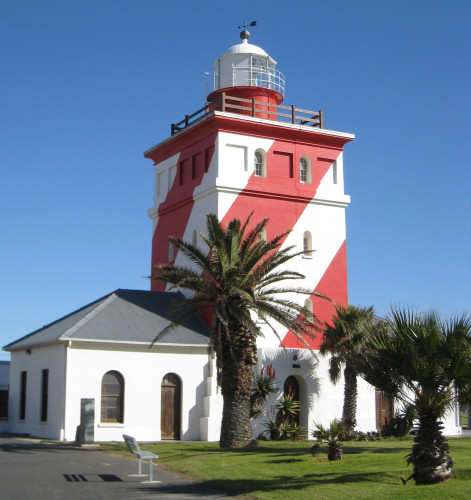 Mouille Point lighthouse in Cape Town's city bowl