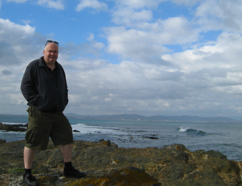 John on Robben Island, South Africa