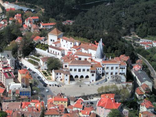 Looking down on Sintra from the top of the Moorish castle