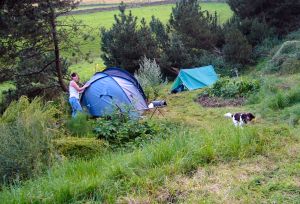 camping at the Bothy