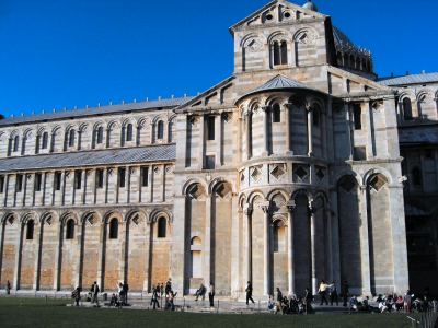the cathedral in Pisa