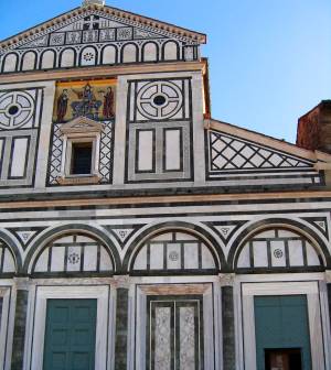 San Miniato al Monte Romanesque church in Florence.