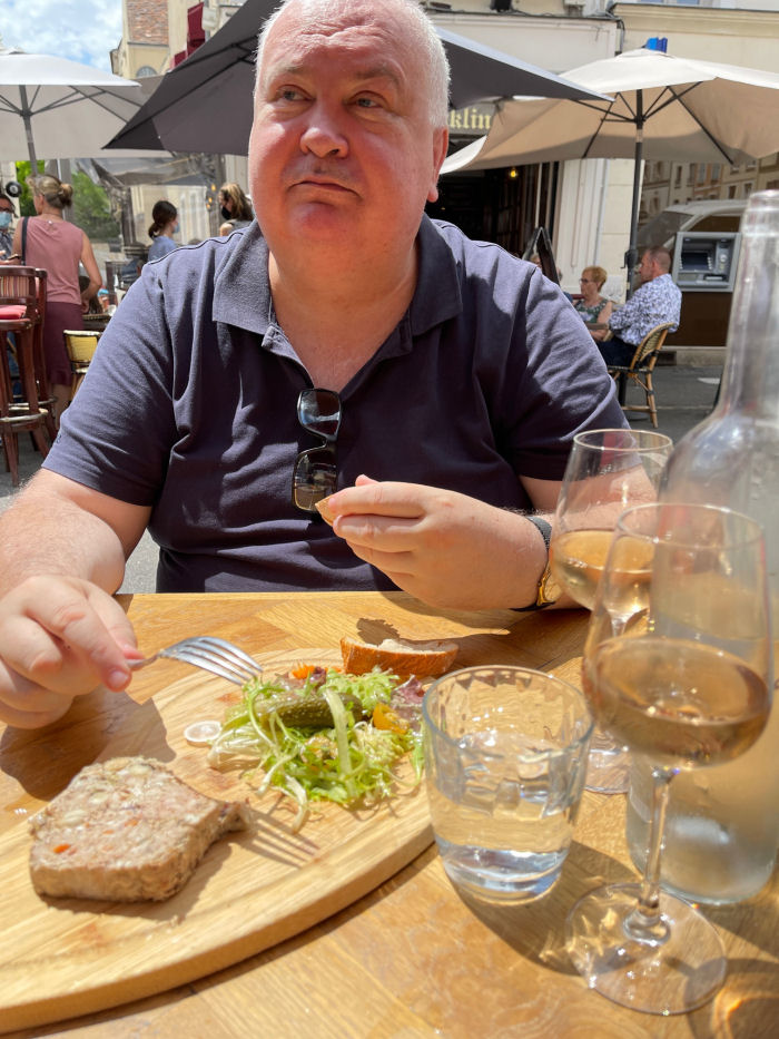 lunch in Fontainebleau