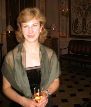 Fiona at the Marymount International School of Paris gala dinner