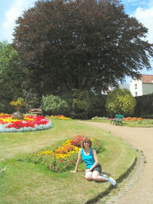 Relaxing in the Candie Gardens, in Guernsey