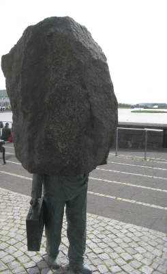 sculpture at City Hall, Reykjavik