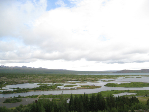 THe rift valley at Thingvellir in southern Iceland