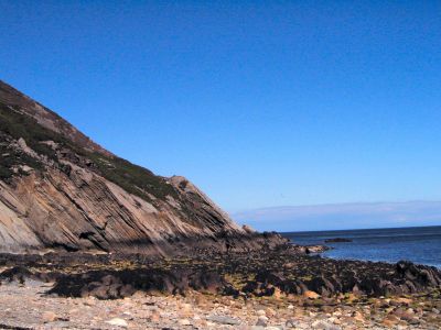 rocky beach at Dhoon Glen, Isle of Man