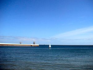 at the mouth of the harbour, Ramsey