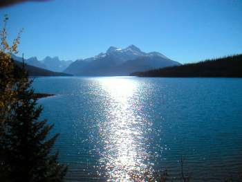 Lake Maligne Jasper in The Rocky Mountains, Canada