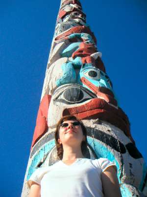 Totem Pole at Jasper railway station