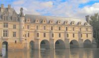 the elegant Chenonceau chateau
