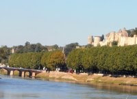 chateau at Chinon overlooks the Vienne River