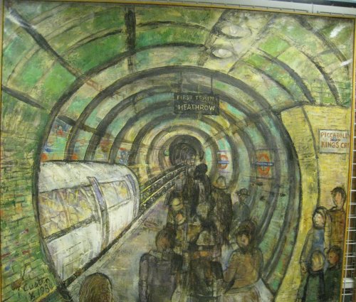 1984 painting in the London Transport Museum art collection