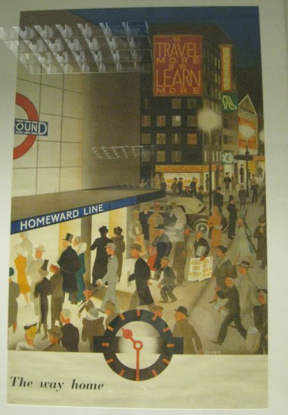 "On the way home" London Transport poster 