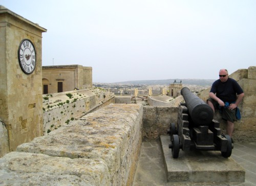 John and the big guns on Gozo