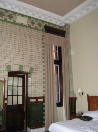 tiled interior of the Palace hotel