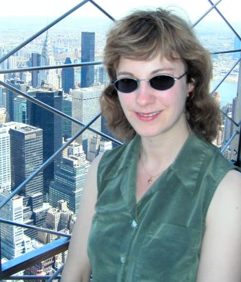 Fiona on the 86th floor of the Empire State Building