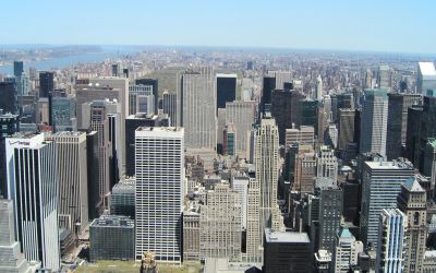 view of Central park and the north of New York from the Empire State Building