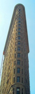 The Flatiron building in New York was completed in 1902.