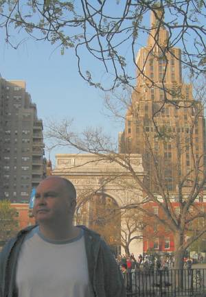 John in Washington Square, Greenwich Village, New York