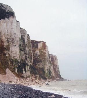 white cliffs at Le Tr�port