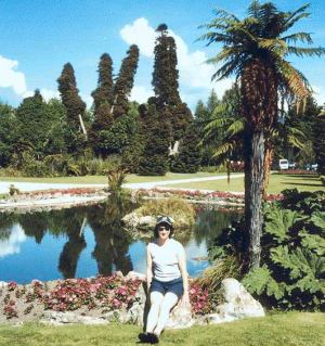 me in Rotorua gardens