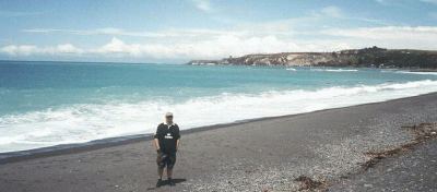 John and the Pacific ocean