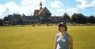 me and the Rotorua bowling green