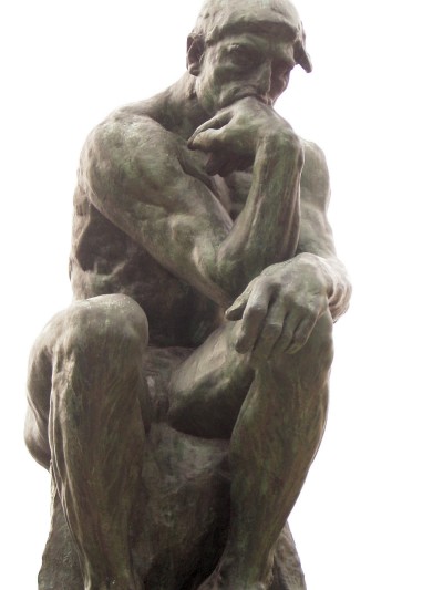 "The thinker" by Rodin