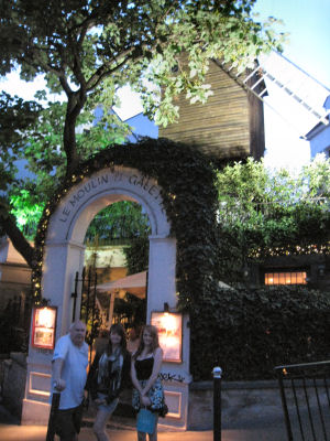 Le Moulin de La Galette, a popular restaurant in Montmartre