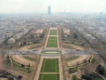 Ecole Militaire, Paris from the Eiffel Tower