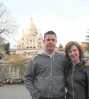Howard and Fiona at the Sacré Coeur, Paris