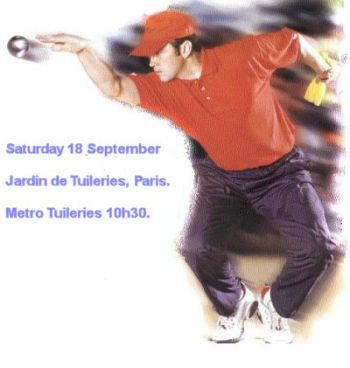 Pétanque tournament, Jardin des Tuileries, 2004