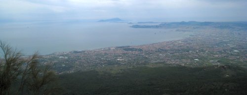 View of the Bay of Naples from Vesuvius
