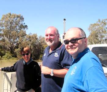 crossing the River Murray at Renmark
