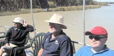 aboard the Rambler on the River Murray, South Australia
