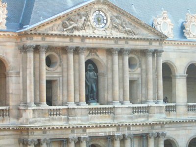 statue of Napoleon at Invalides,  Paris