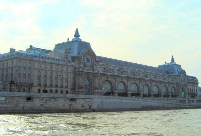 The Musée d'Orsay overlooking the Seine in Paris
