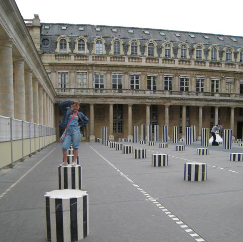 Gaby at the Palais Royal, Paris